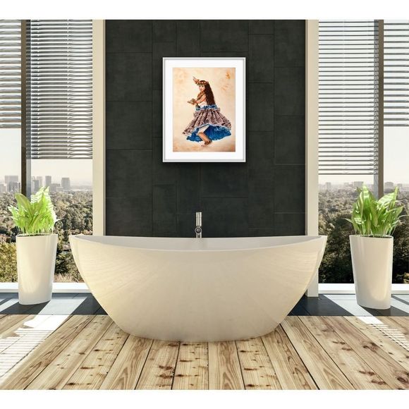 ART PRINT - The Blue Wonder Watercolor Art Print AJJ Arts - Picture 4 of 16